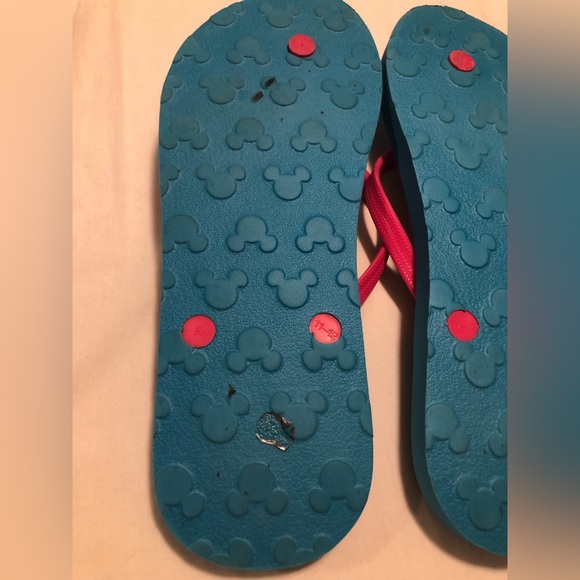 Disney Parks I 🩷 Mickey teal blue flip flops, 10 - Picture 3 of 8